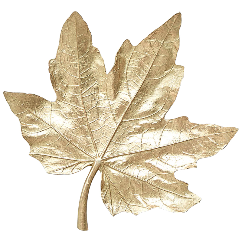 Аксессуар на стену Кленовый Лист Maple Leaf Золотой Аксессуар на стену Кленовый Лист Maple Leaf Золотой в Омске | Loft Concept