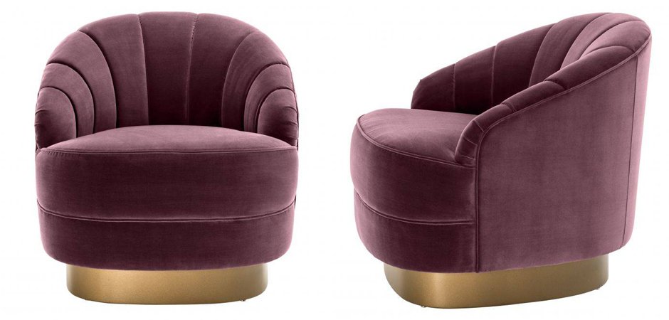 Кресло Eichholtz Chair Hadley Purple Кресло Eichholtz Chair Hadley Purple - Loft-Concept в Омске