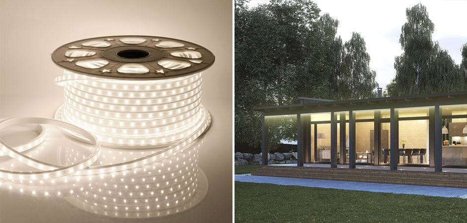 Комплект светодиодной ленты 6W/m 60LED/m 2835SMD теплый белый 5M Комплект светодиодной ленты 6W/m 60LED/m 2835SMD теплый белый 5M - Loft-Concept в Омске