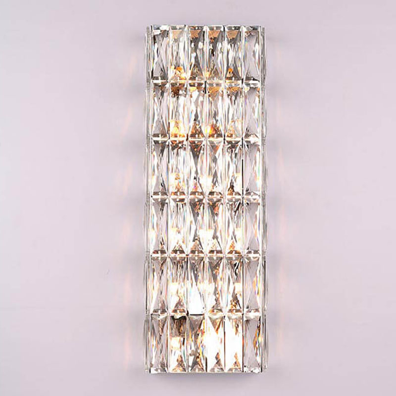 Бра Crystal Regena Chrome Wall Lamp 12 Хром Прозрачный (Transparent) в Омске | Loft Concept 