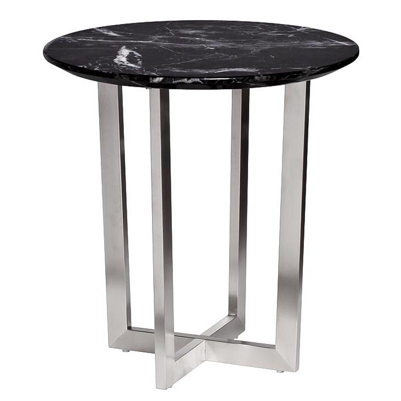 Приставной стол Adamson Side Table Серебряный в Омске | Loft Concept 