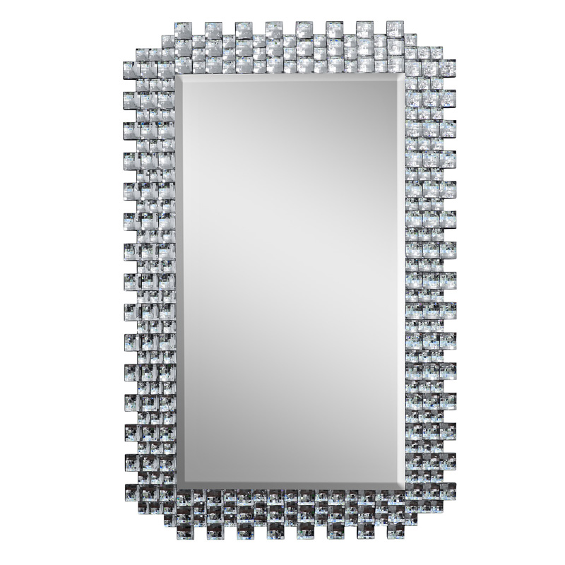 Зеркало Lasre Glitter Squares Mirror  в Омске | Loft Concept 