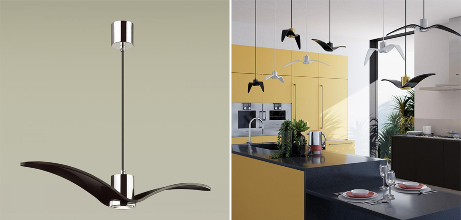 Подвесной светильник Seagull Scope Chrome черный Подвесной светильник Seagull Scope Chrome черный - Loft-Concept в Омске