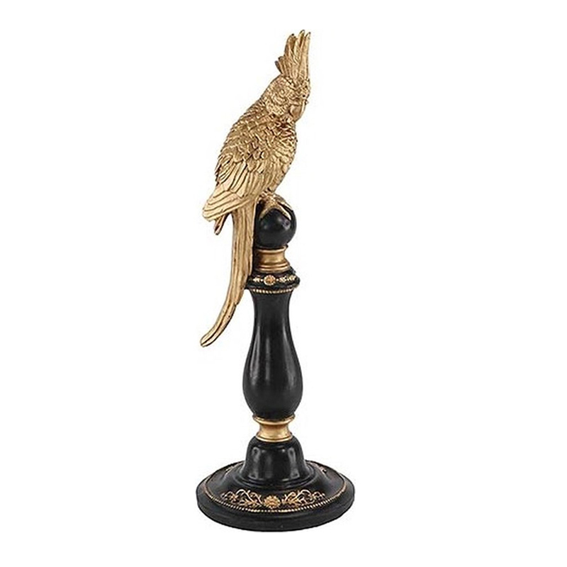 Статуэтка Gold Parrot Figurine Золотой Черный в Омске | Loft Concept 