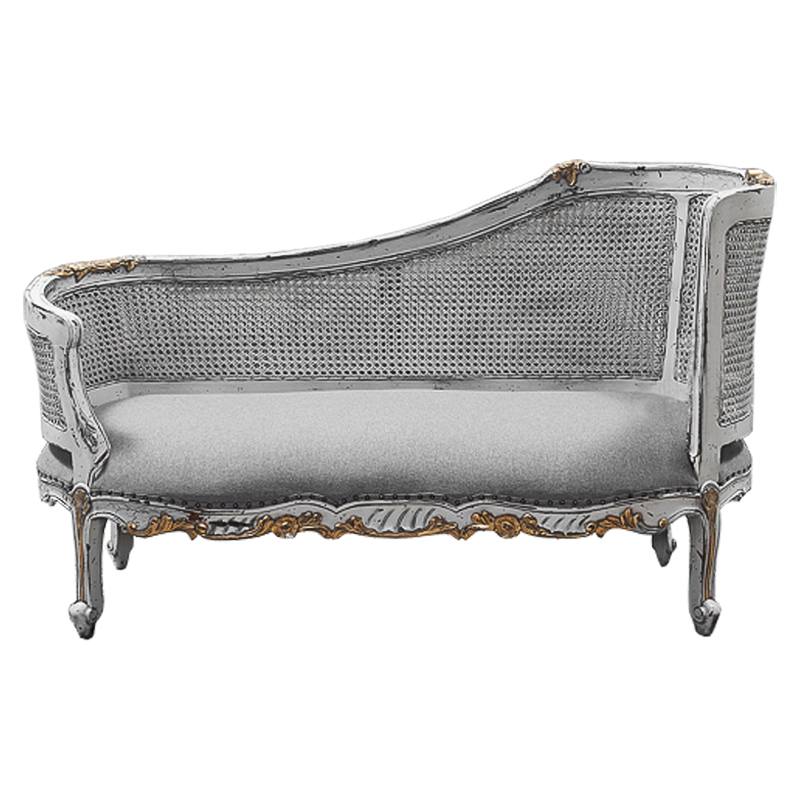 Кушетка Maria Antoinette Side Sofa Gray Серый в Омске | Loft Concept 