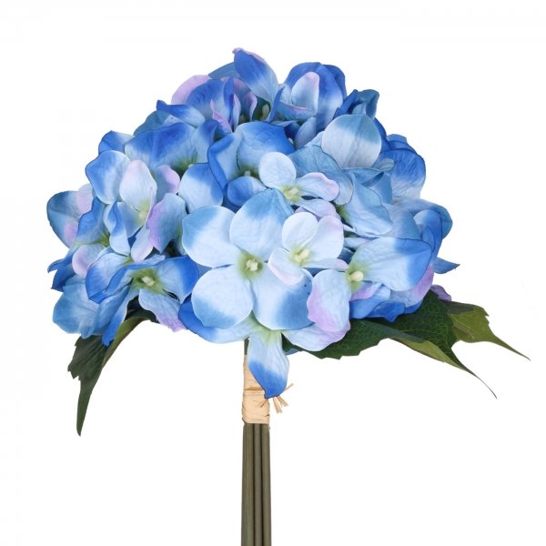 Декоративный искусственный цветок Blue Hydrangea Синий Зеленый в Омске | Loft Concept 