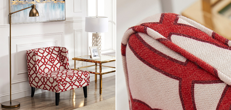 Кресло Red and White Ornament Кресло Red and White Ornament - Loft-Concept в Омске