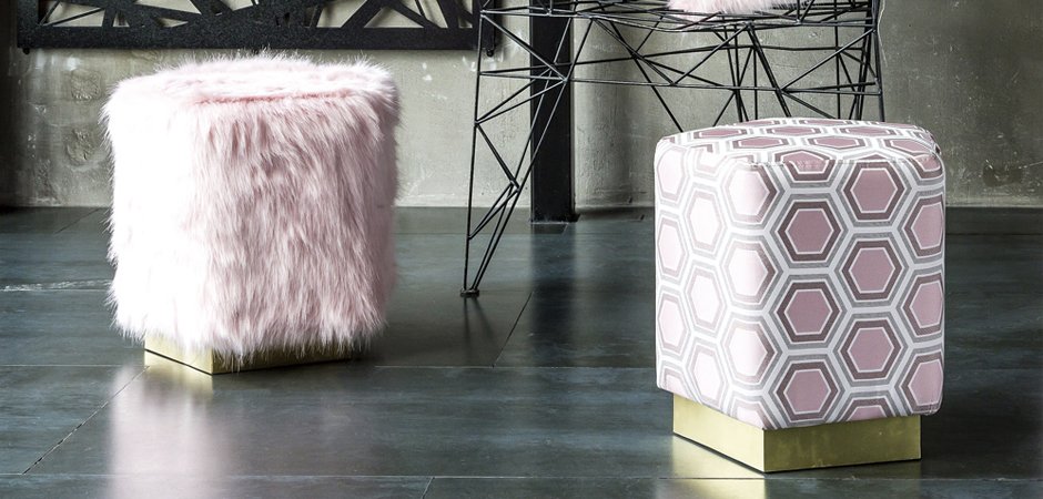 Пуф Hexagon Pink Geometry - Loft-Concept в Омске