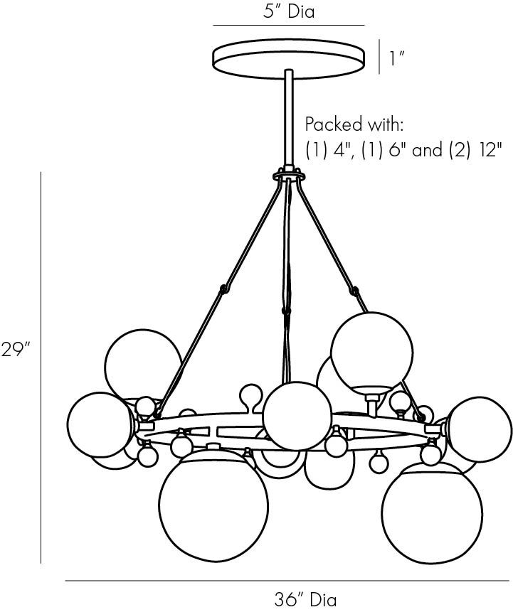 Люстра Arteriors TROON ROUND CHANDELIER в Омске