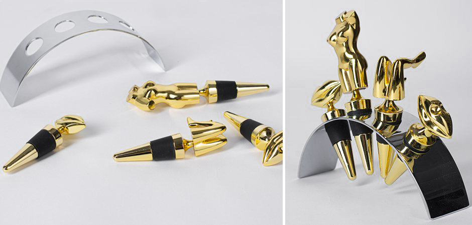 Набор пробок для бутылок ACOLYTE WINE STOPPER - Loft-Concept в Омске