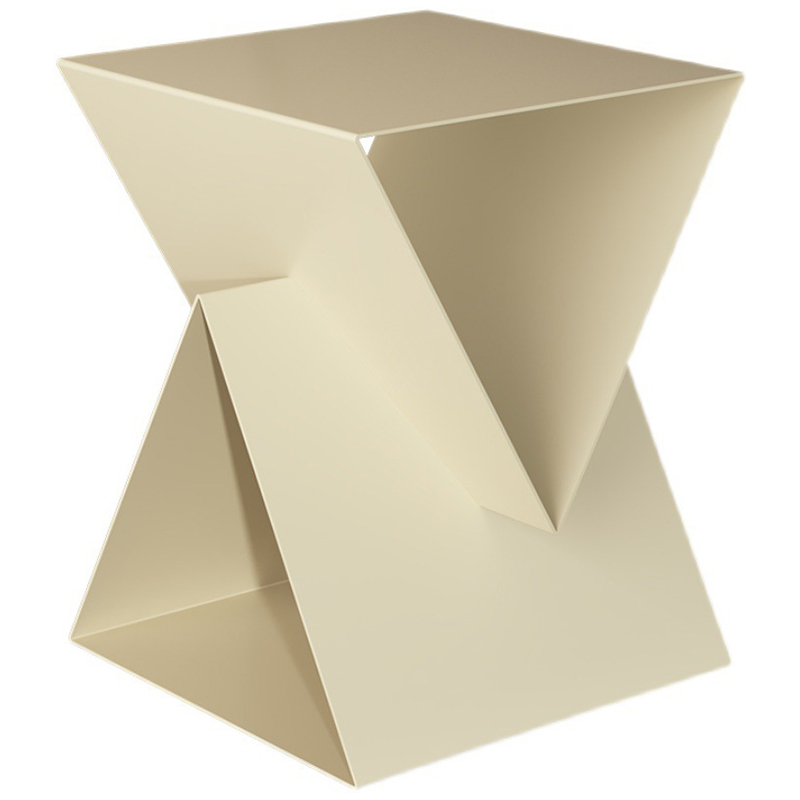 Приставной стол Two Triangles Beige Side Table Бежевый в Омске | Loft Concept 