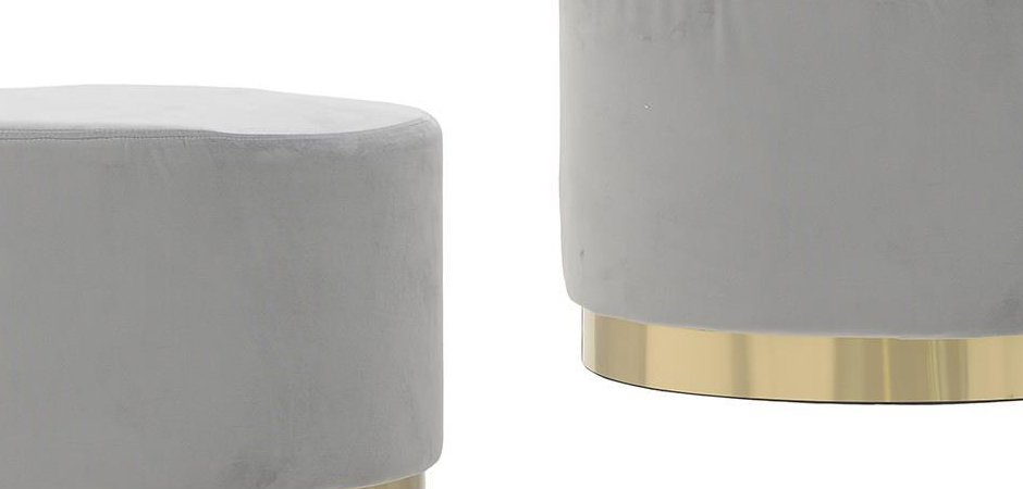 Пуф Golden Belt Gray Pastel - Loft-Concept в Омске