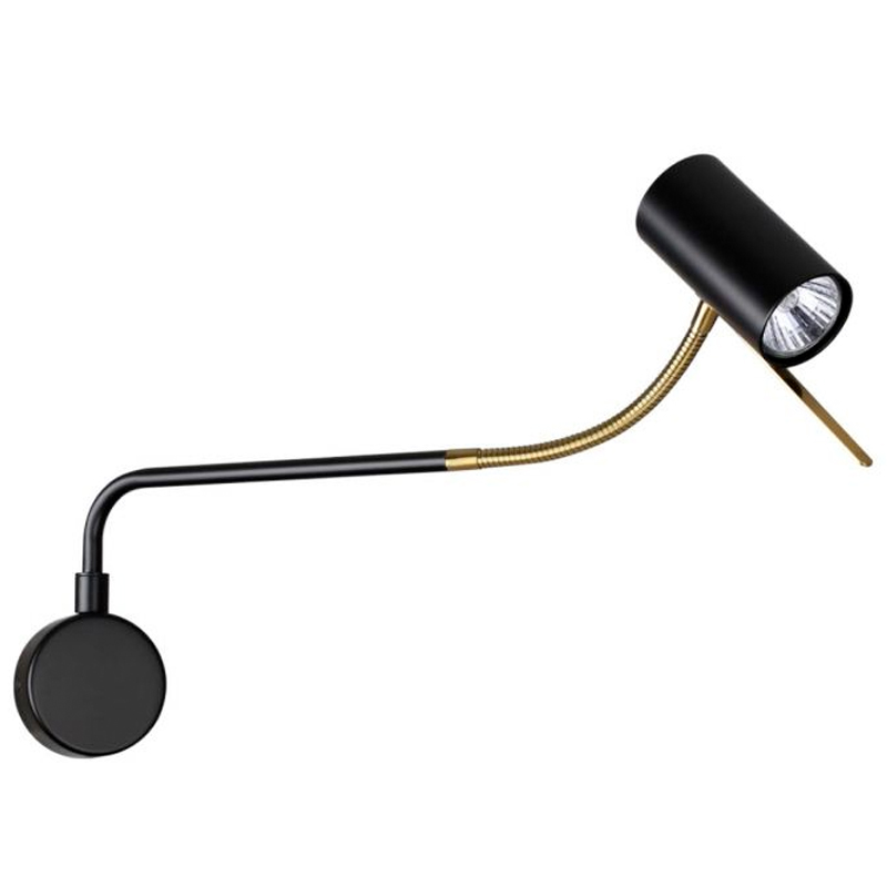 Гибкое бра Trumpet Wall Lamp Брозна Бронза Черный в Омске | Loft Concept 