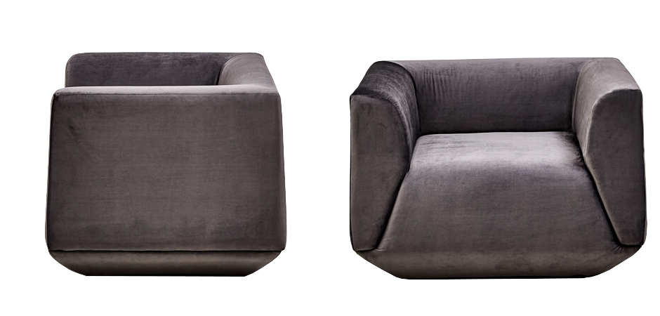 Armchair Cube Gray Lilac Большое Кресло Куб Armchair Cube Gray Lilac Большое Кресло Куб - Loft-Concept в Омске