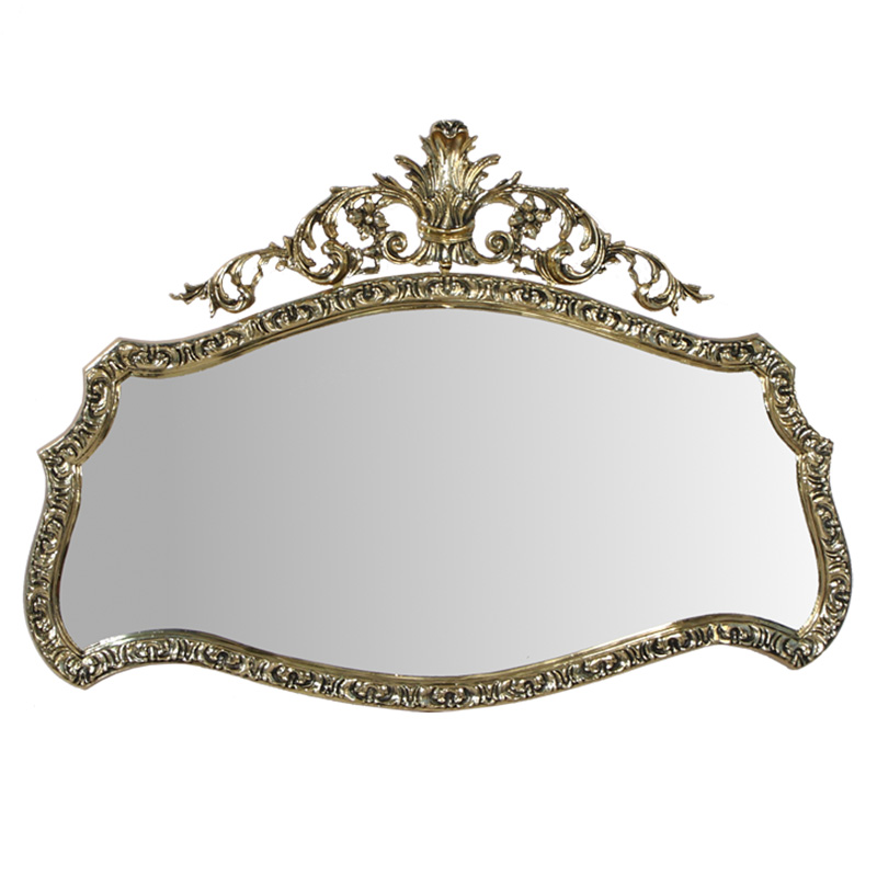 Зеркало настенное в бронзовой раме Royal Gold Mirrors  Золотой в Омске | Loft Concept 