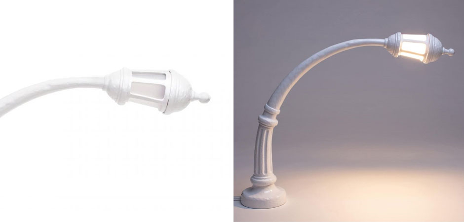 Настольная лампа Seletti Street Lamp White Настольная лампа Seletti Street Lamp White - Loft-Concept в Омске