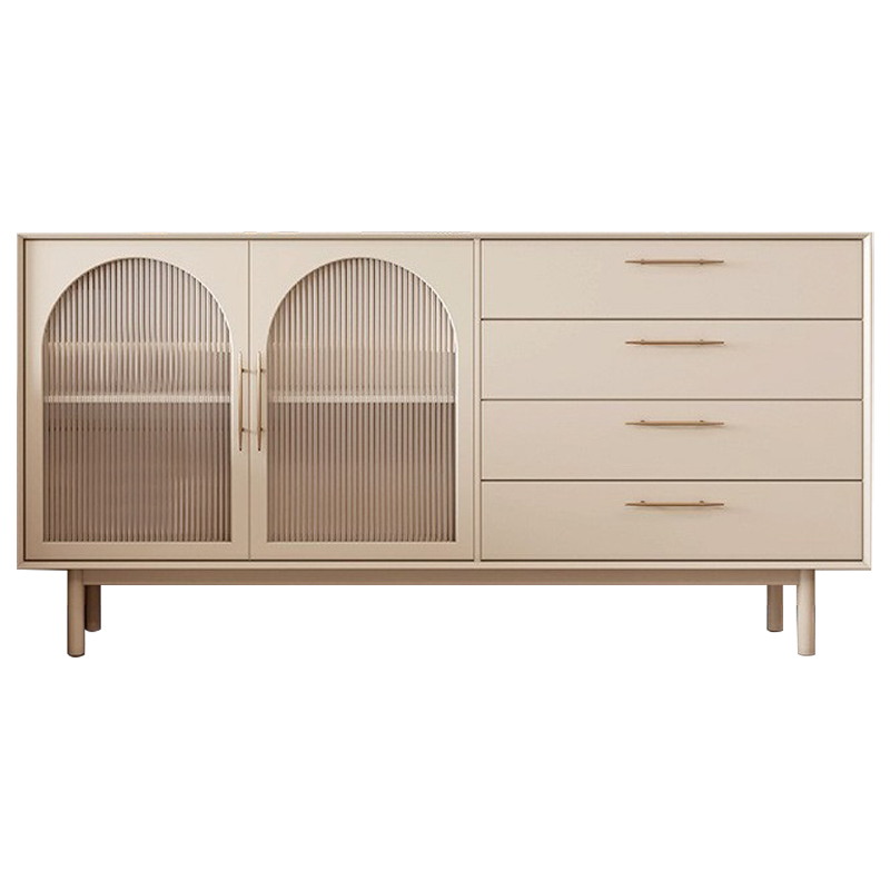 Комод Trystan Arch Chest of Drawers Бежевый Золотой в Омске | Loft Concept 