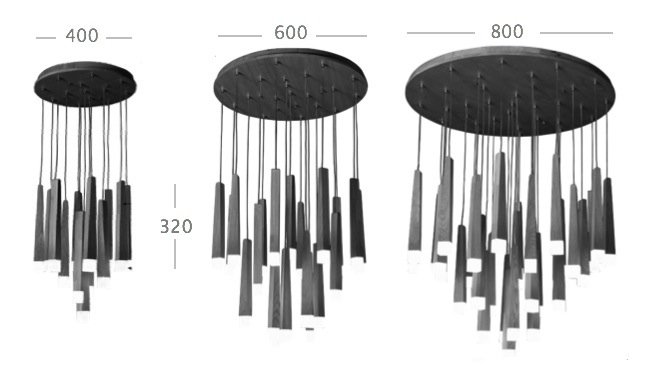 Люстра Wooden Glowworm Round в Омске