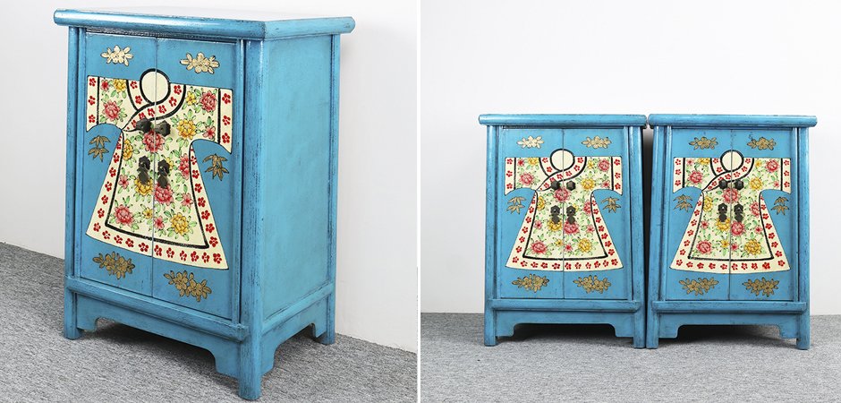Тумба Chinese Pattern Blue - фото №1