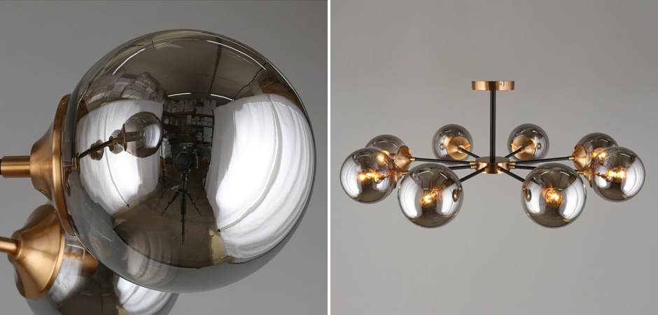 Потолочный светильник Smoky Sphere Black Потолочный светильник Smoky Sphere Black - Loft-Concept в Омске