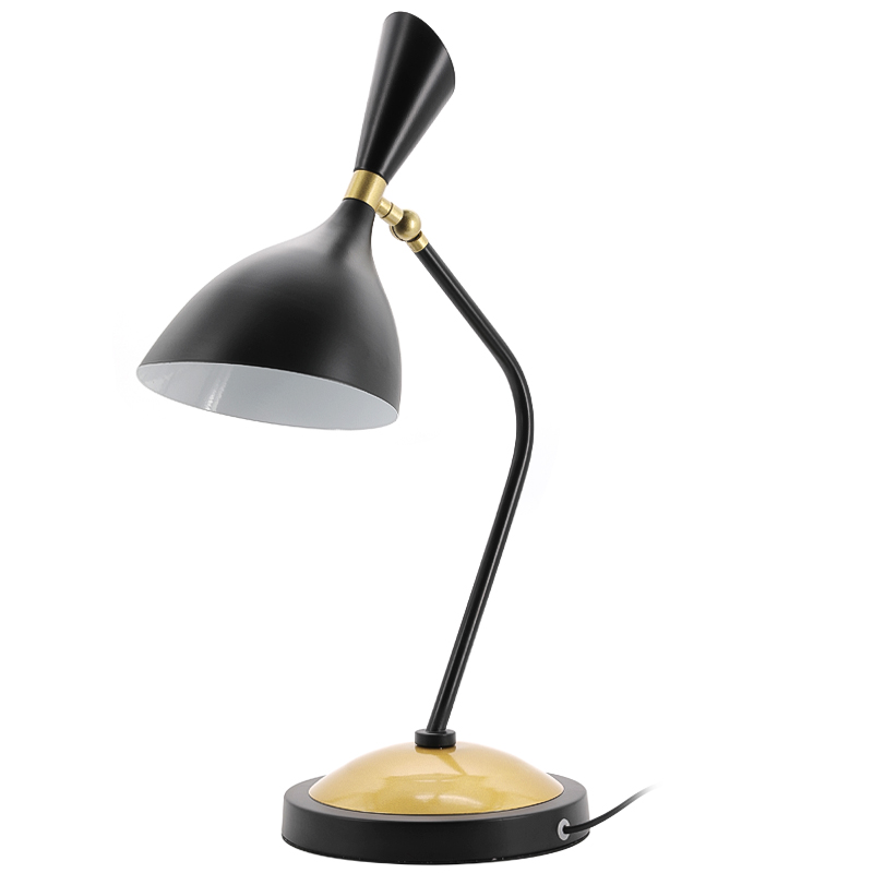 Настольная лампа Duke Table Lamp Черный Золотой в Омске | Loft Concept 