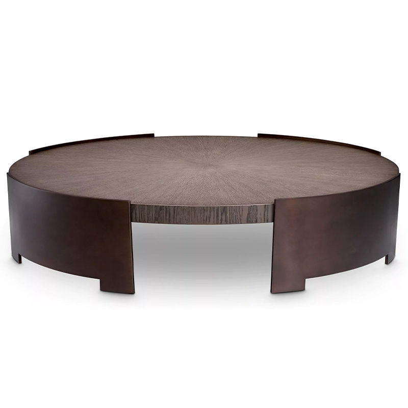 Кофейный стол Eichholtz Coffee Table Quinto Коричневый Темная бронза винтаж в Омске | Loft Concept 