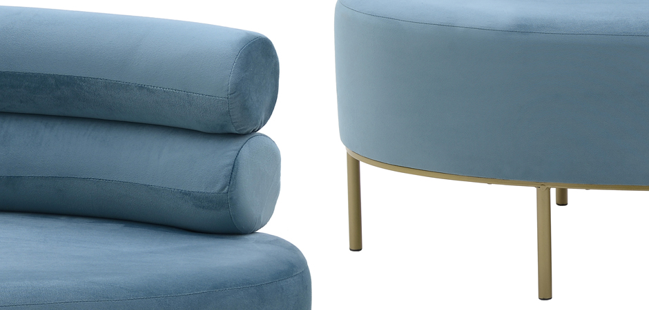 Кушетка Fening Lounge Blue Кушетка Fening Lounge Blue - Loft-Concept в Омске