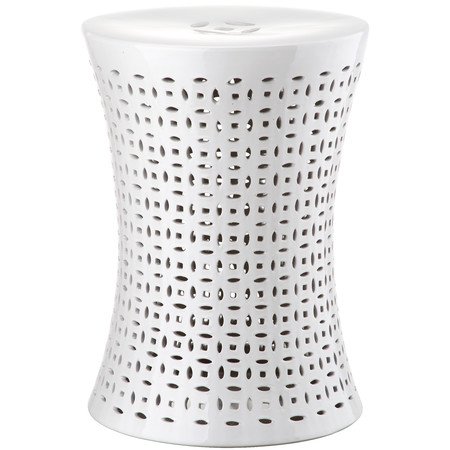 Керамический табурет Camilla Garden Stool White Белый в Омске | Loft Concept 