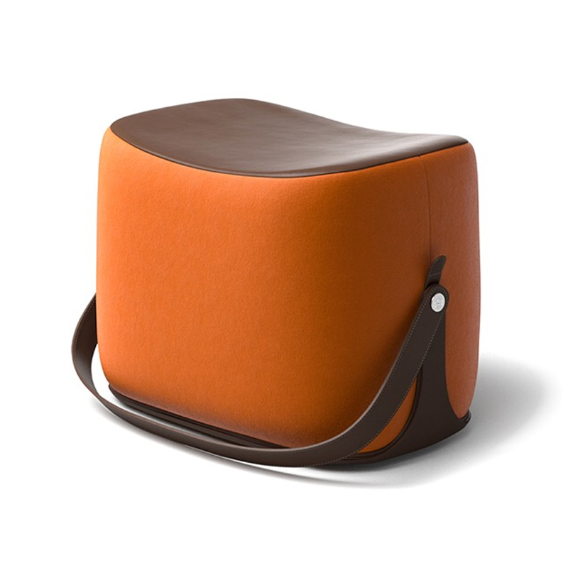 Пуф Langtry Pouf Orange Коричневый Оранжевый в Омске | Loft Concept 