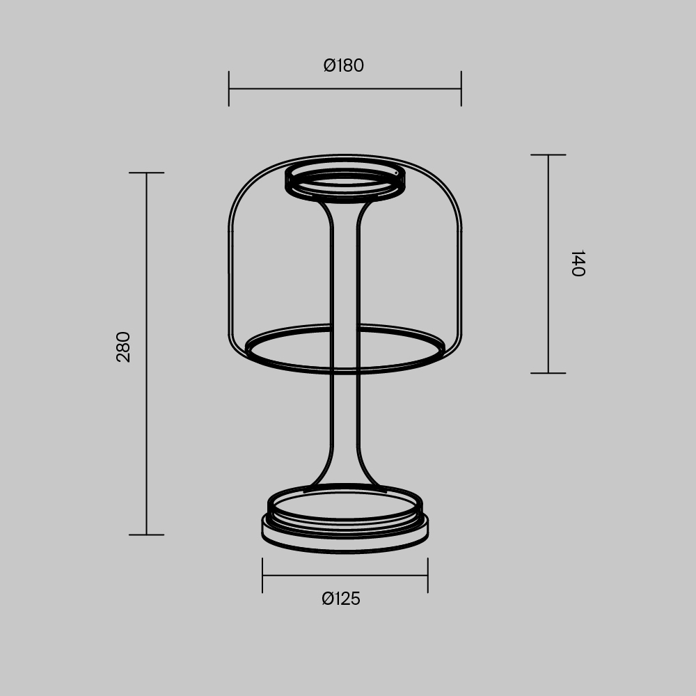 Настольный светильник Spirito 3000К 13Вт в Омске