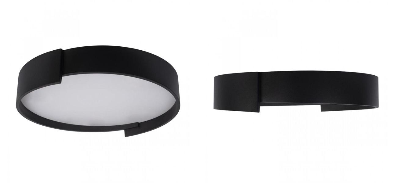 Светильник потолочный круглый Assol cup Black диаметр 50 - фото