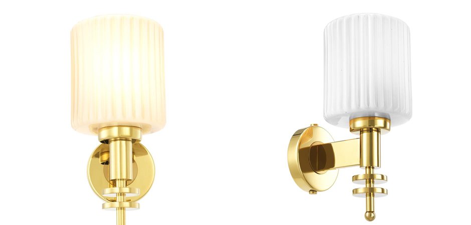 Бра Eichholtz Wall Lamp Ponza Gold Бра Eichholtz Wall Lamp Ponza Gold - Loft-Concept в Омске