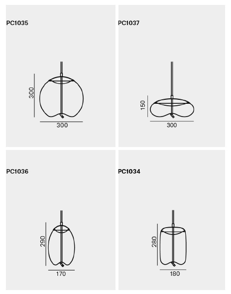 Подвесной светильник KNOT Small Gray glass в Омске