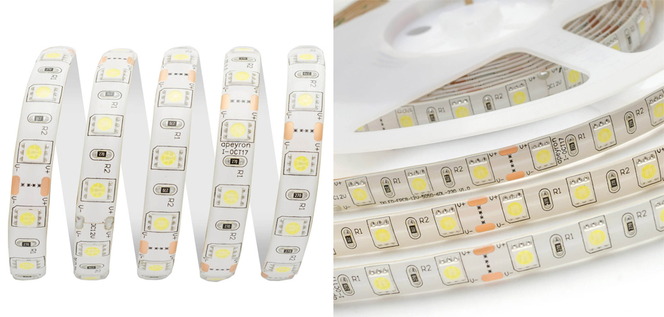 Светодиодная влагозащищенная лента 14,4W/m 60Led/m 5050SMD холодный белый 1M Светодиодная влагозащищенная лента 14,4W/m 60Led/m 5050SMD холодный белый 1M - Loft-Concept в Омске