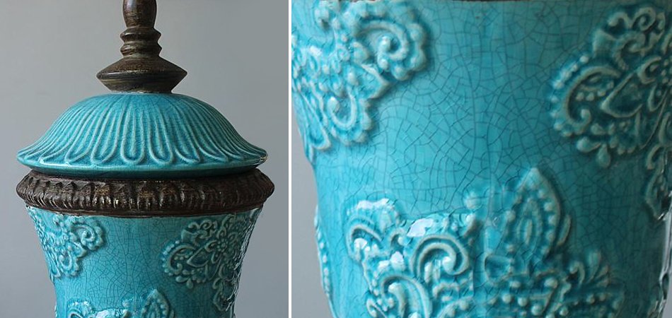 Кубок с крышкой керамика Turquoises Cup Кубок с крышкой керамика Turquoises Cup - Loft-Concept в Омске