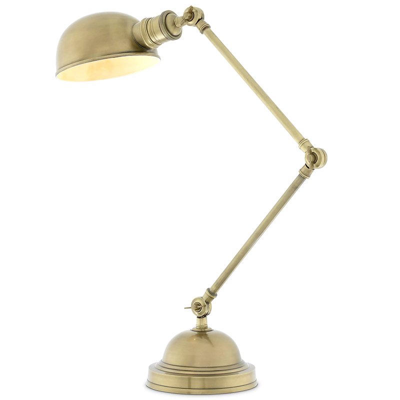 Настольная лампа Eichholtz Desk Lamp Soho Винтажная латунь Латунь в Омске | Loft Concept 