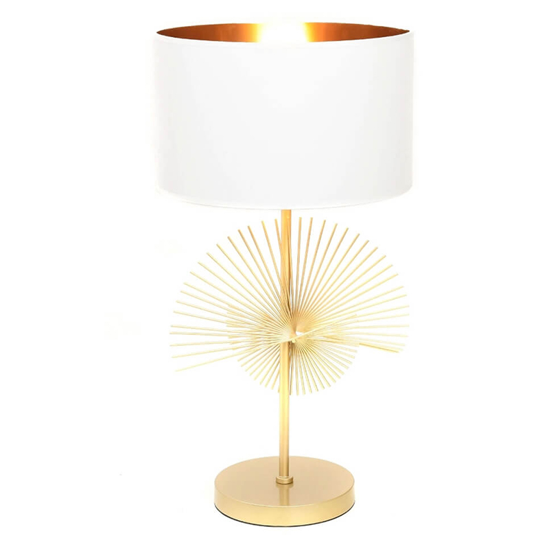 Настольная лампа Genoveva Table lamp white Белый Золотой в Омске | Loft Concept 