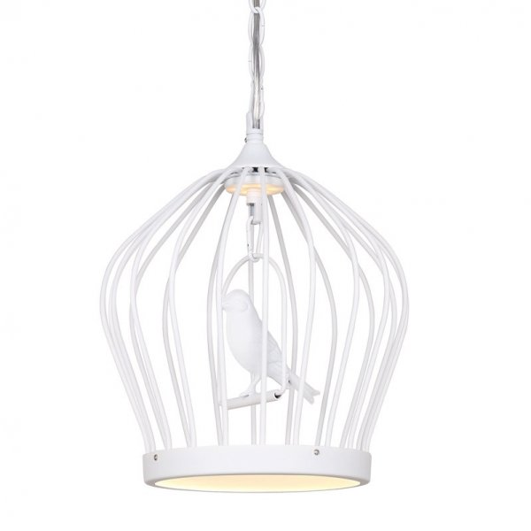 Люстра Birdcage Chandelier White Белый в Омске | Loft Concept 