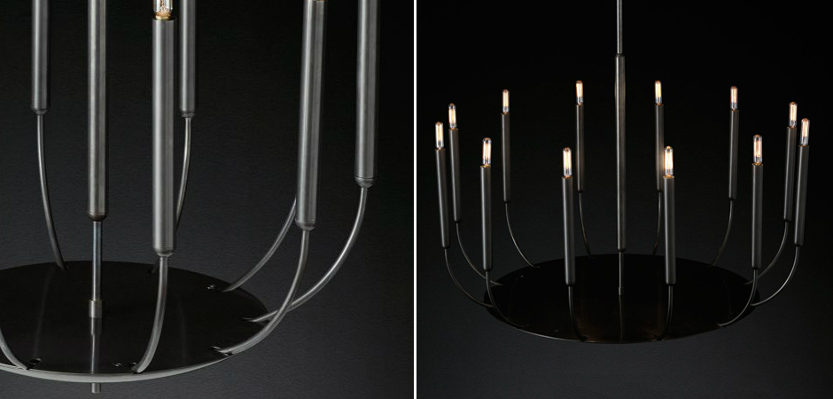 Люстра RH Quenouilles Round Chandelier black Люстра RH Quenouilles Round Chandelier black - Loft-Concept в Омске