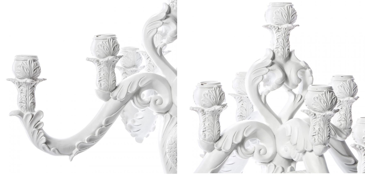 Подсвечник Seletti Giant Burlesque Skull White - фото №3