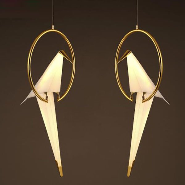 Подвесной светильник Origami Bird Pendant Бежево-серый в Омске | Loft Concept 