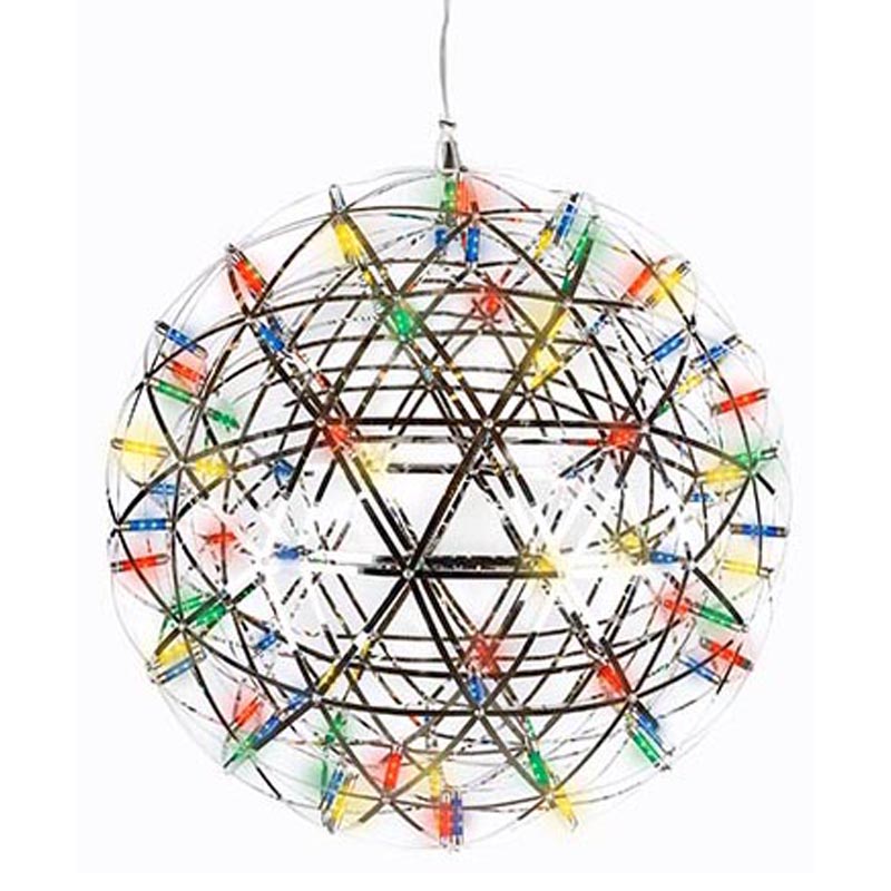 Люстра Moooi 3D Sphere Colored lamp M Хром Мульти Люстра Moooi 3D Sphere Colored lamp M Хром Мульти в Омске | Loft Concept