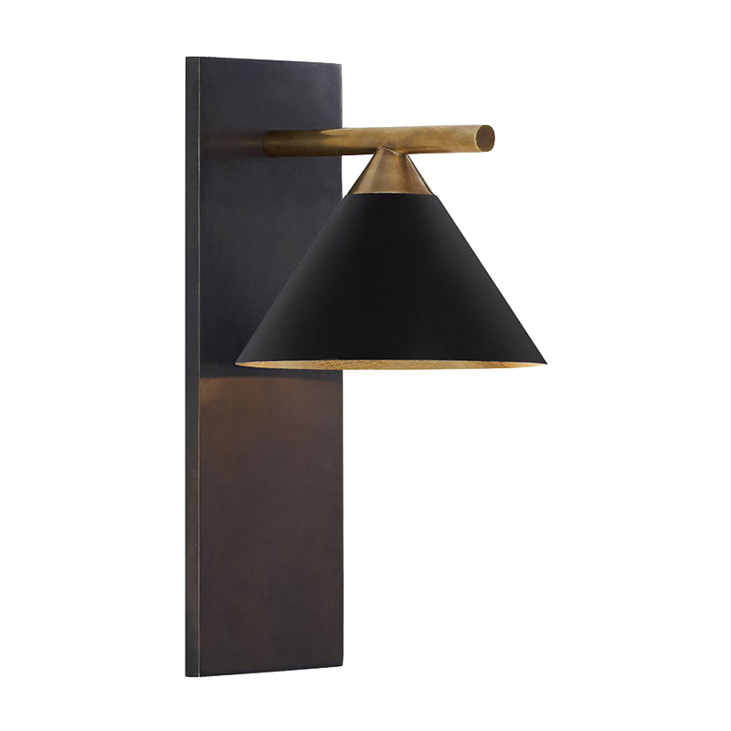 Бра CLEO SCONCE wall lamp Black Латунь Черный в Омске | Loft Concept 