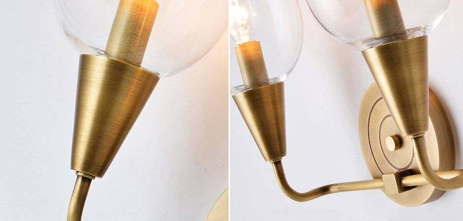 Бра VIOLA WALL Clear Lamp Double Бра VIOLA WALL Clear Lamp Double - Loft-Concept в Омске