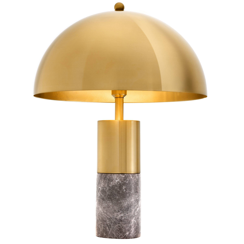 Настольная лампа Eichholtz Table Lamp Flair brass Латунь Серый в Омске | Loft Concept 