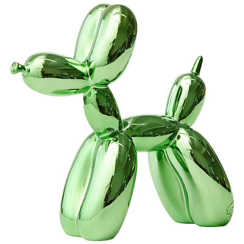 Статуэтка Jeff Koons Balloon Dog Chrome Green Зеленый в Омске | Loft Concept 