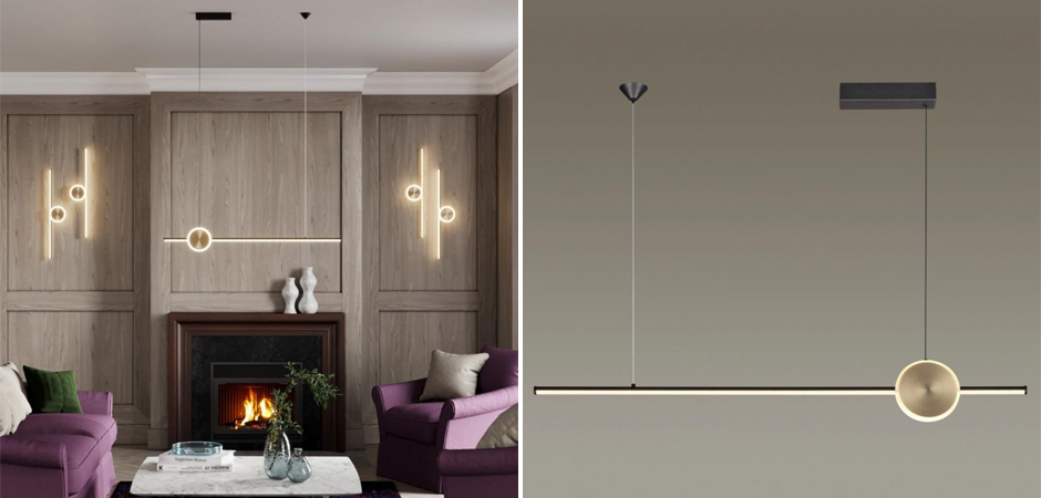 Подвесной светильник Barrette Черный Матовый - Loft-Concept в Омске