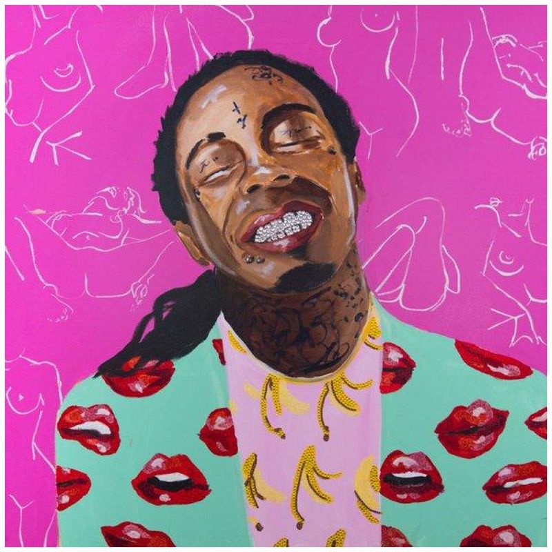 Картина Lil Wayne with Kama Sutra Wallpaper Мульти в Омске | Loft Concept 