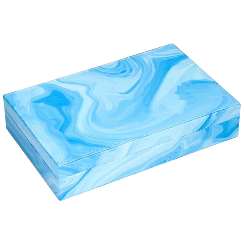 Шкатулка Marble Pattern Box blue Голубой в Омске | Loft Concept 