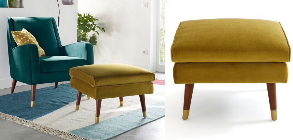 Пуф Classic Furniture горчичный Пуф Classic Furniture горчичный - Loft-Concept в Омске